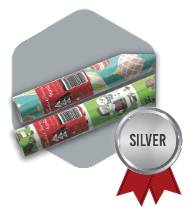 SA Greetings family gift wrap rolls — Silver award