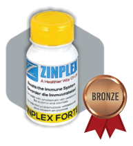 Zinplex Forte supplement bottle — Bronze award