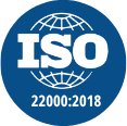 ISO 22000:2018 certified